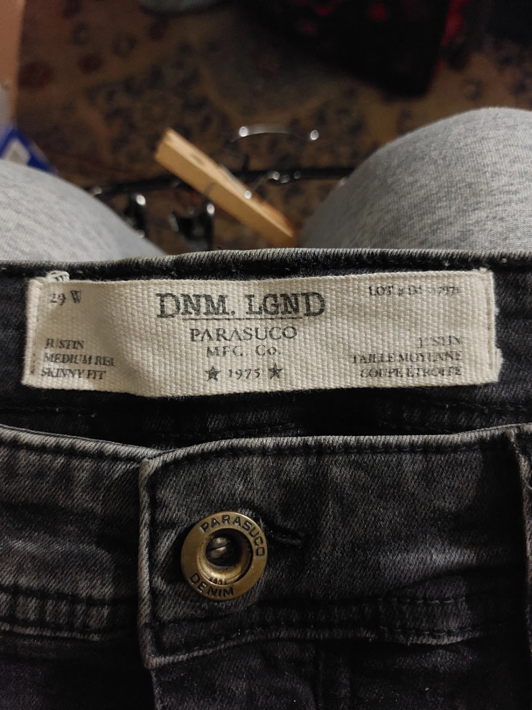 DNM. LGND Parasuco Jeans - Grey, Size 29W - photo 2