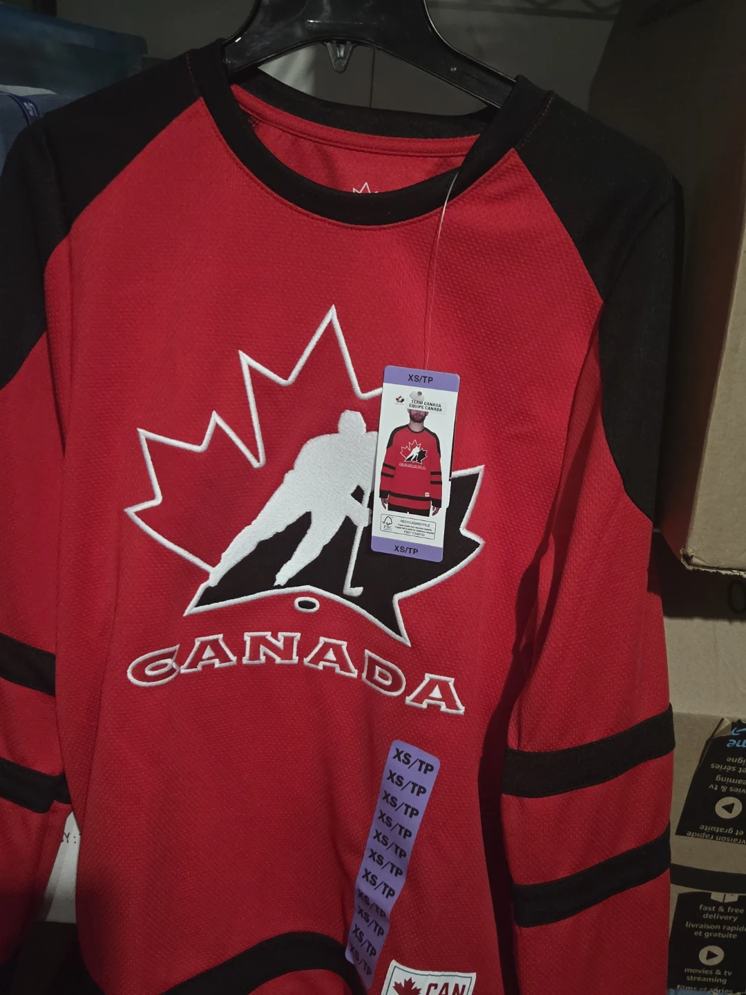 Canada Hockey Jersey Long Sleeve T-Shirt XS - photo 3