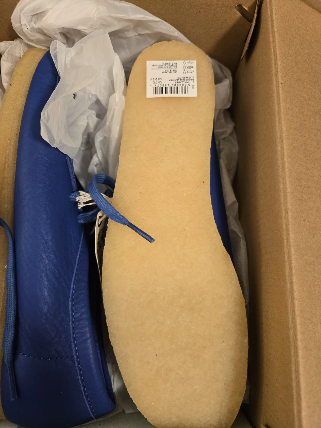 New leather bright ble Clark's original  Wallabee shoe.⚽️.. - photo 3