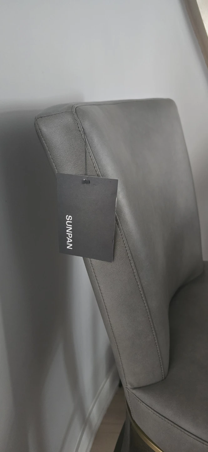 SUNPAN Grey Faux Leather Bar Stool - photo 2