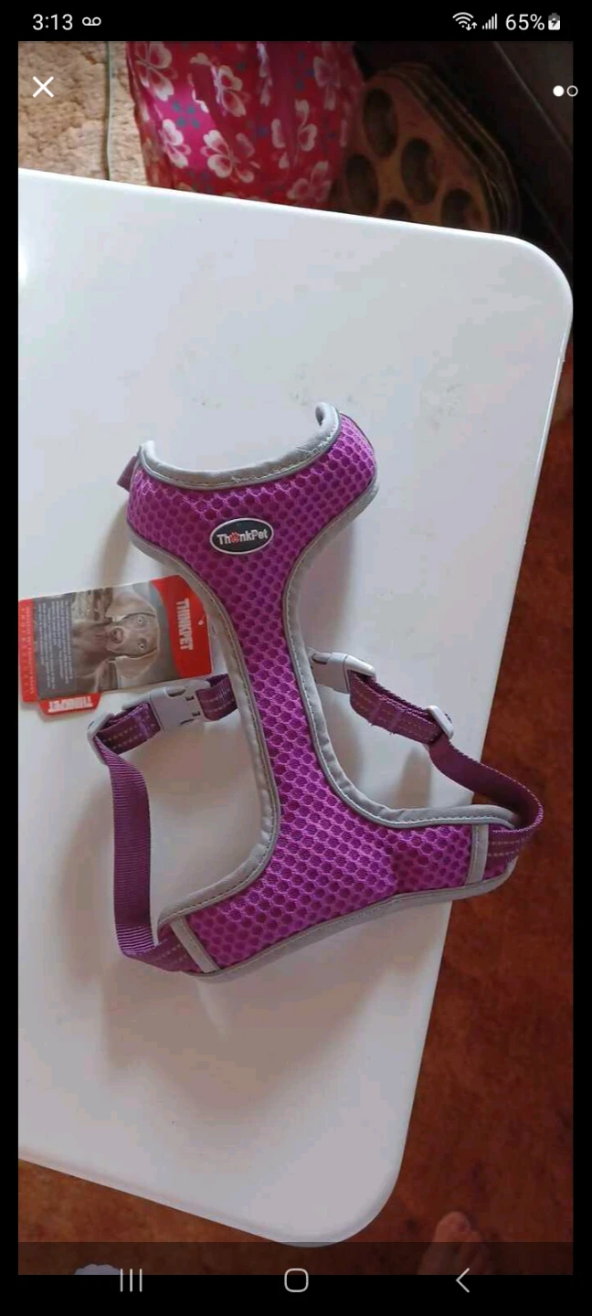 ThinkPet Dog Harness Purple Mesh