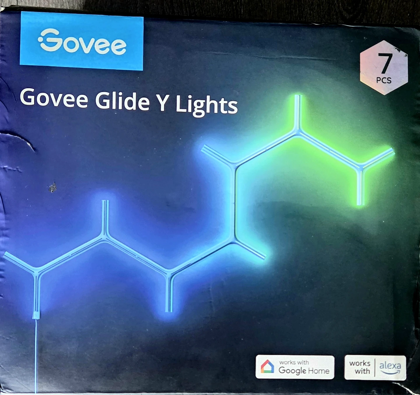 Govee Glide Y RGBIC LED Wall Lights - 7 Pack