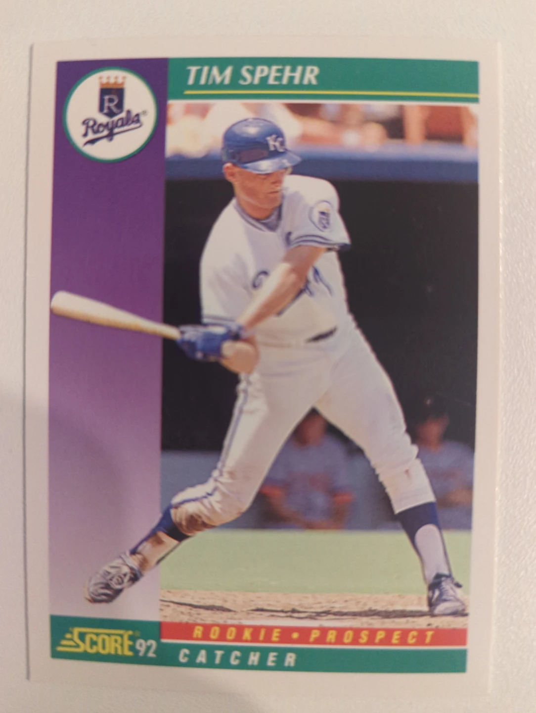 ⚽ 1992 Score Tim Spehr Baseball Card