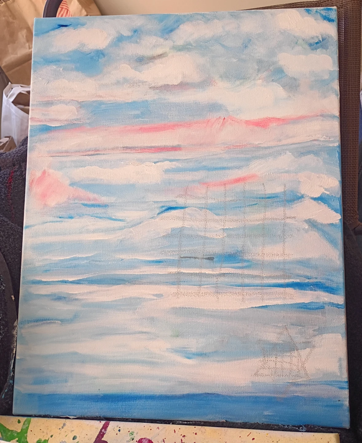 Original Cloudscape Painting