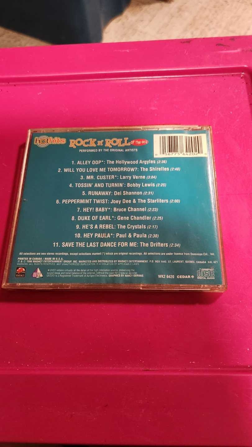 Rock 'n' Roll of The 60s Hot Hits CD - photo 2