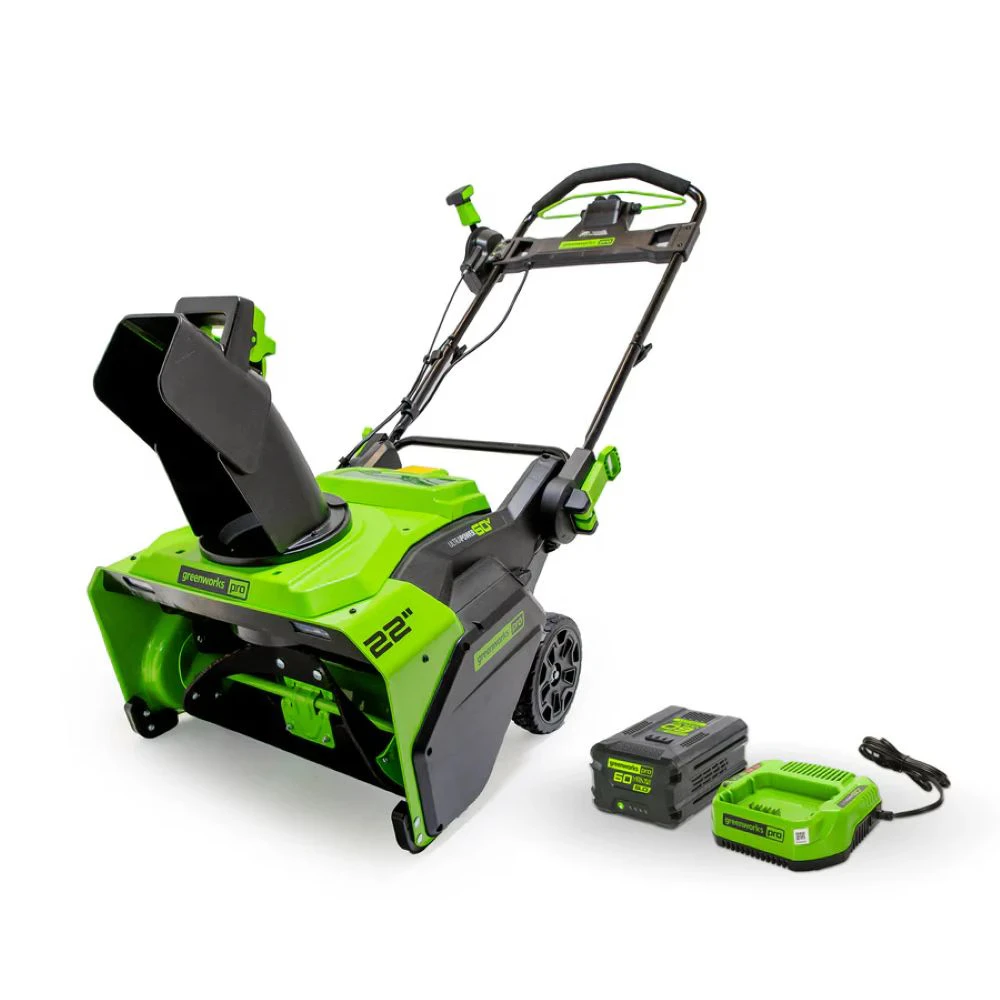Greenworks  Snowblower, 22-in, with Battery and Charger - photo 3