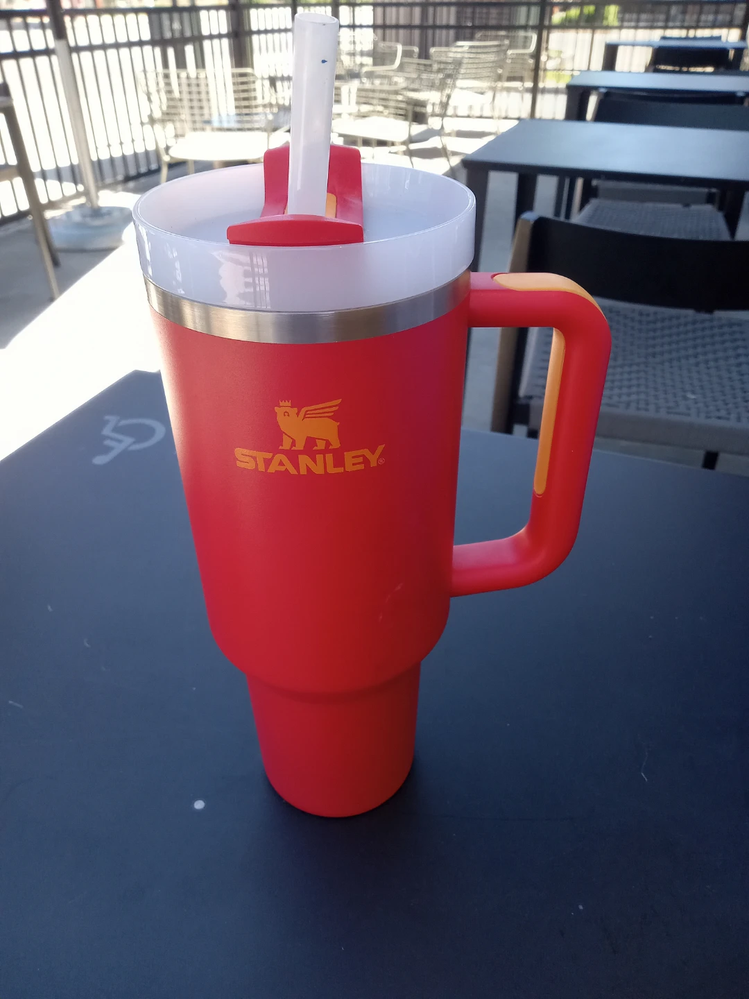 Stanley Red Tumbler with Handle