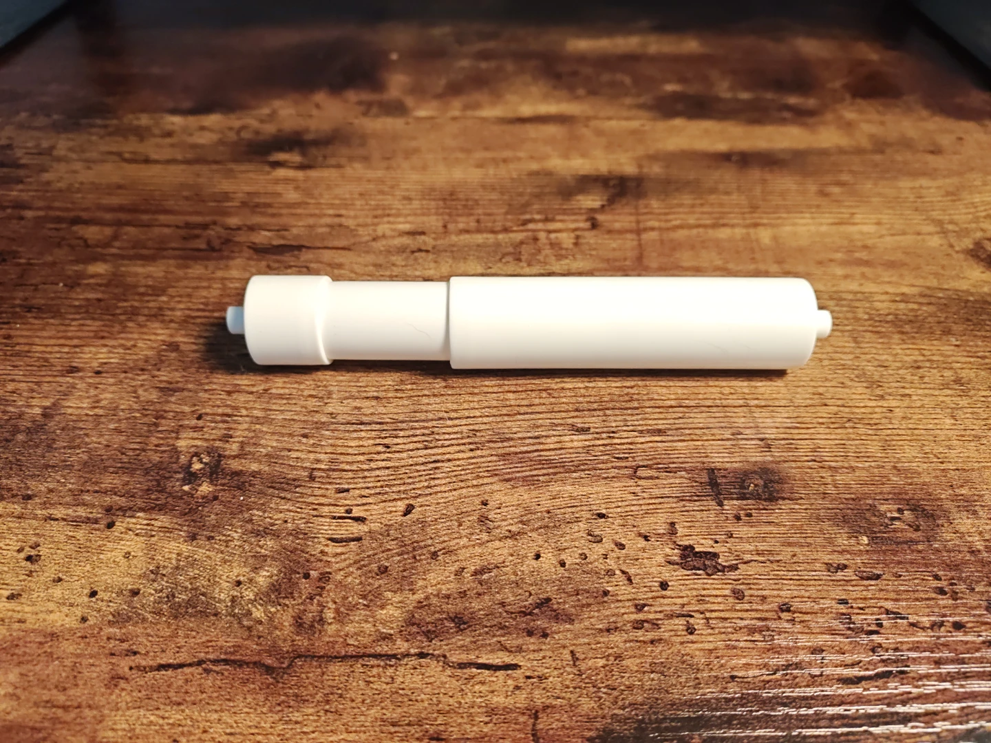 White Adjustable Toilet Paper Holder