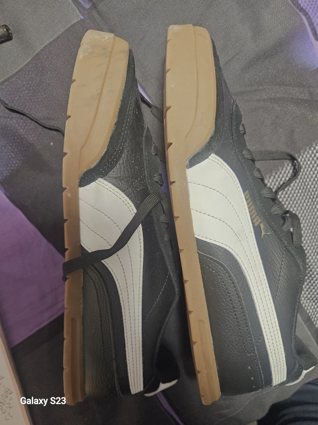 Puma black and white athletic shoes - photo 2