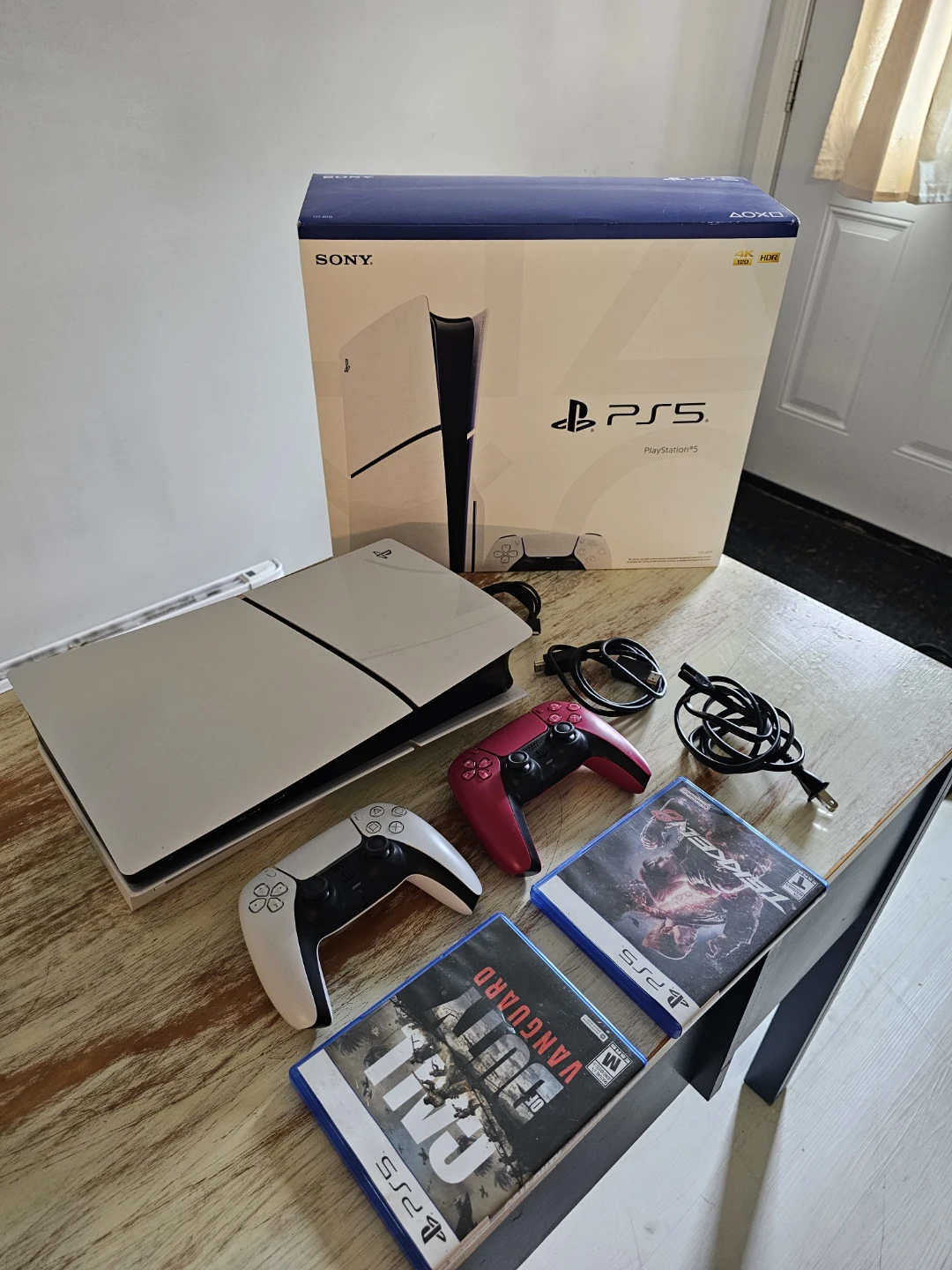 PlayStation 5 Disc Console with 2 Controllers and Games