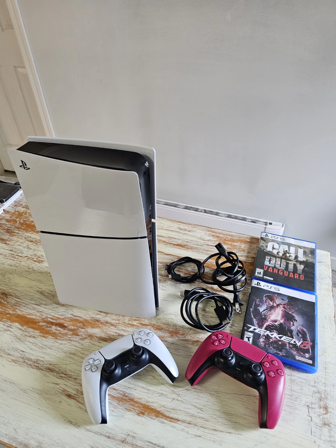 PlayStation 5 Disc Console with 2 Controllers and Games - photo 2