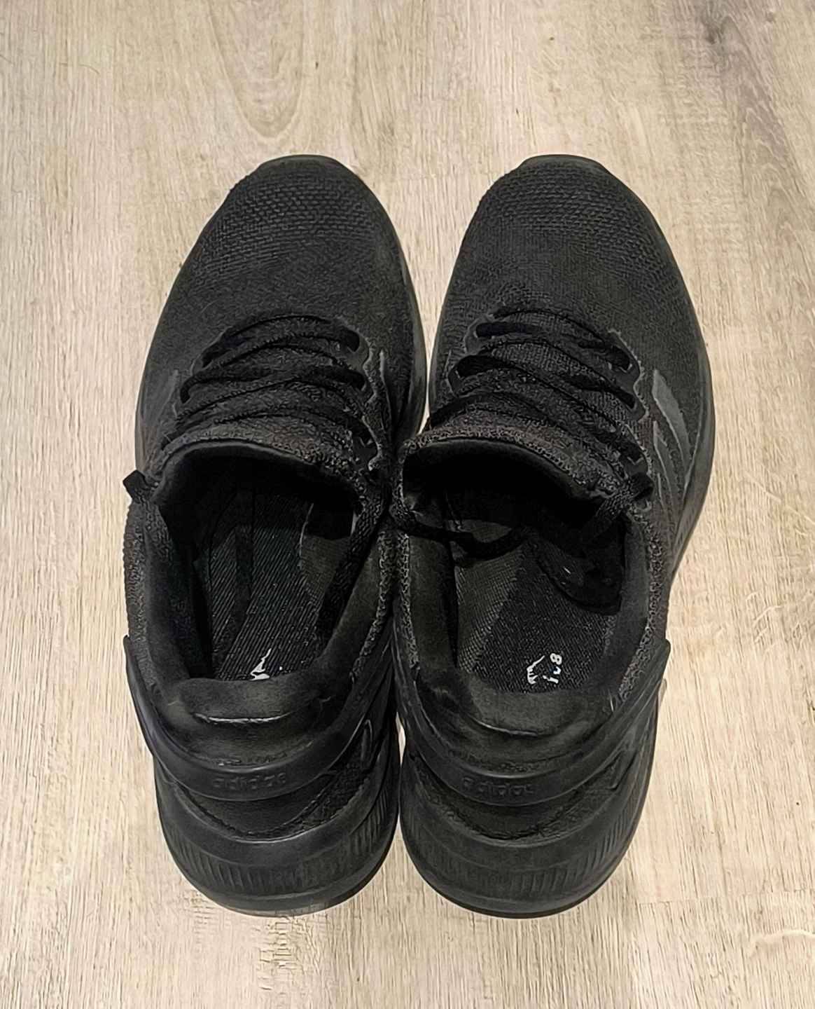 Adidas Men's Black Running Shoes Size 10 - photo 3