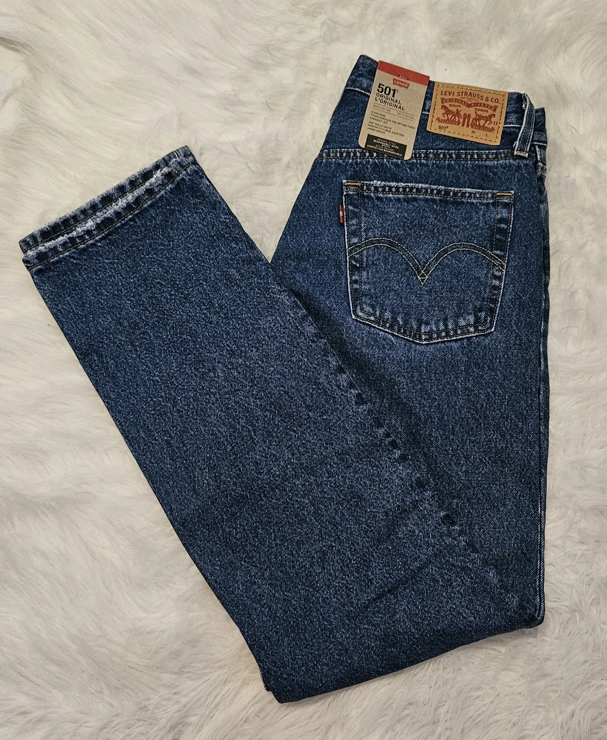 Women's Levi's 501 Original Distressed Jeans 29x30 - photo 3