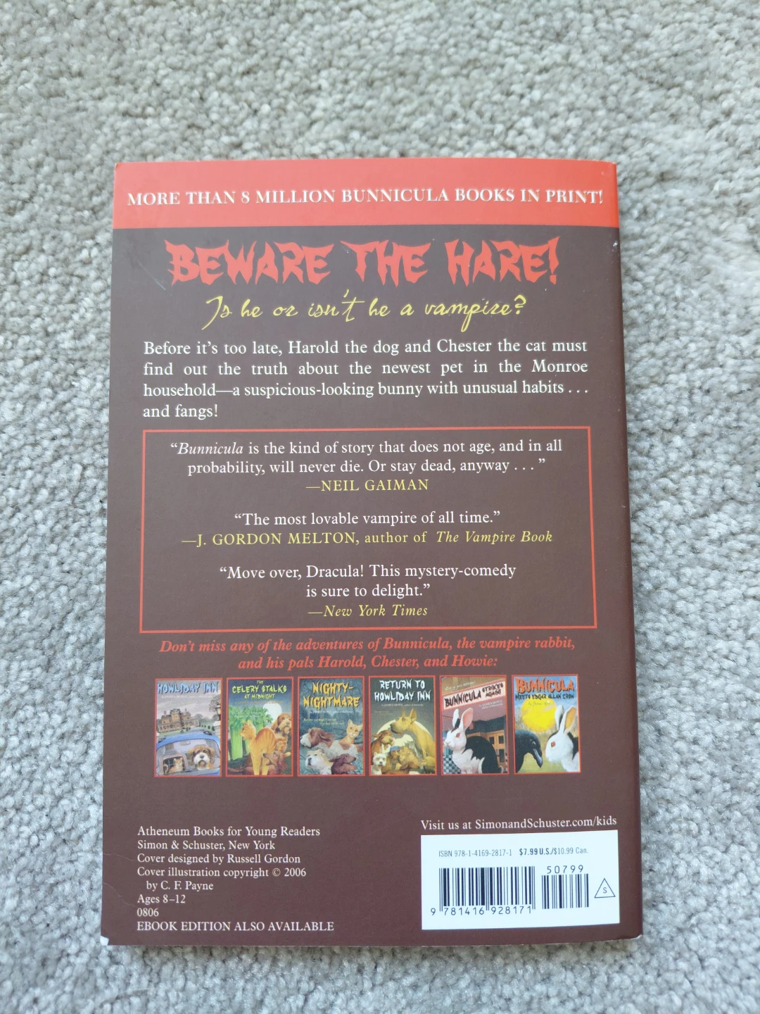 Bunnicula: A Rabbit-Tale of Mystery Book - photo 2