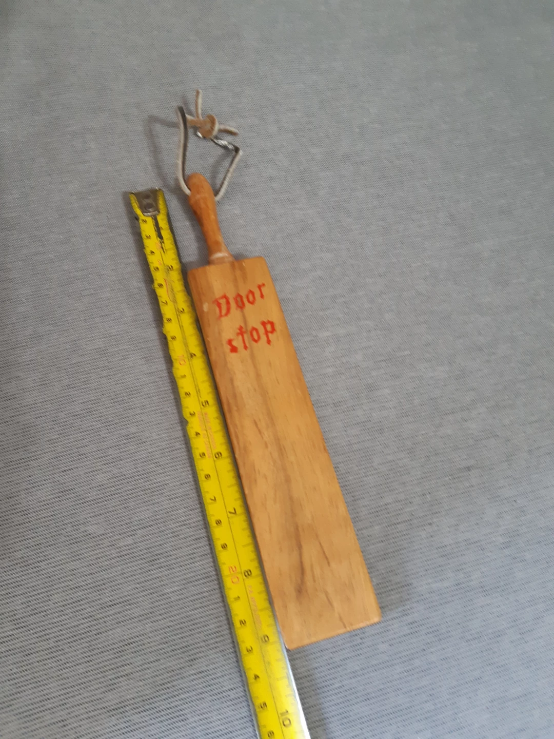 Vintage wooden wedge doorstop. - photo 4