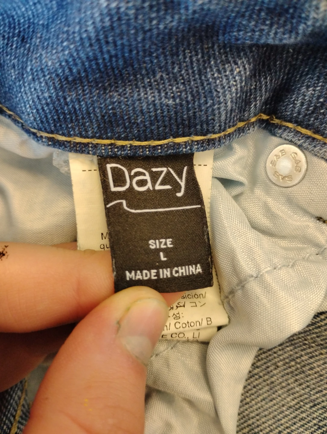 Hand painted spider jeans - photo 3