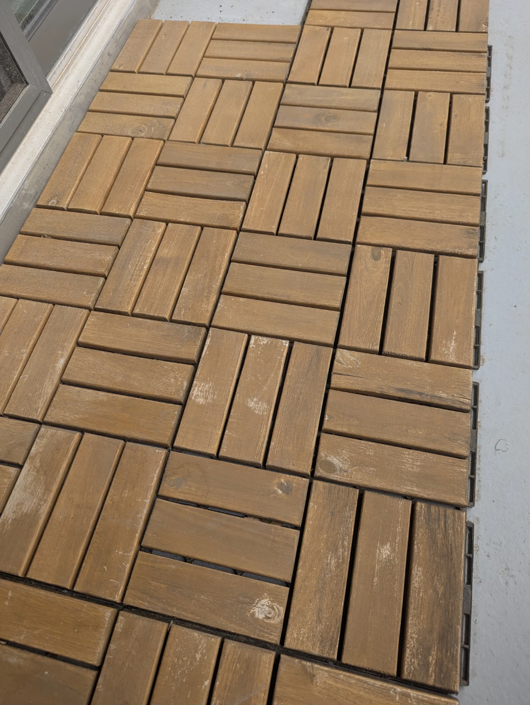 Wooden Deck Tiles IKEA - interlocking tiles 9 pcs