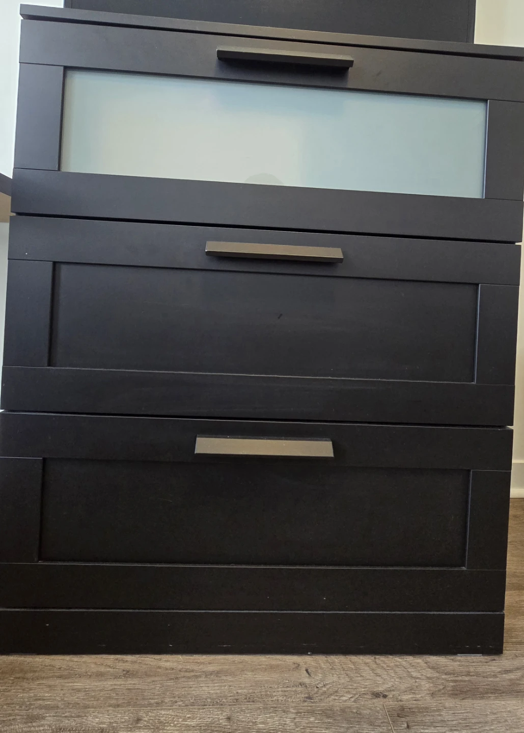 IKEA BRIMNES 3-Drawer Chest Black - photo 2
