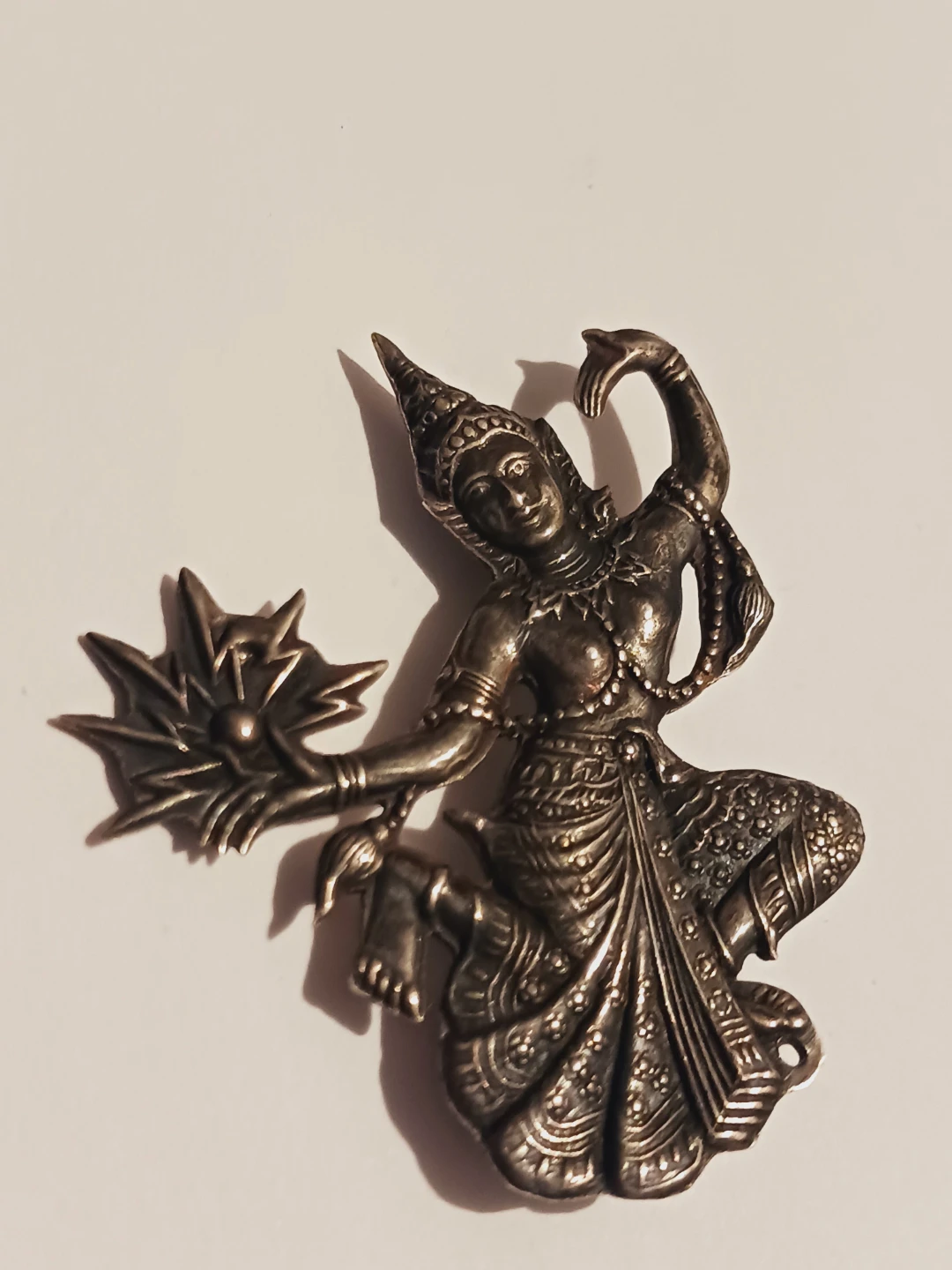 Siam Sterling Silver 925 Thai Dancer Brooch - photo 3