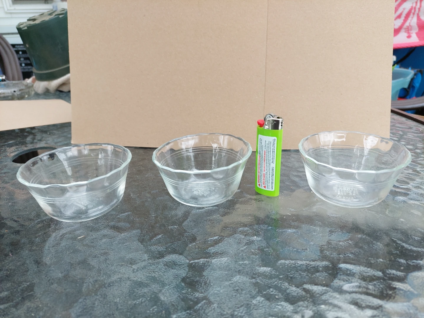 3 Pyrex Glass Bowls