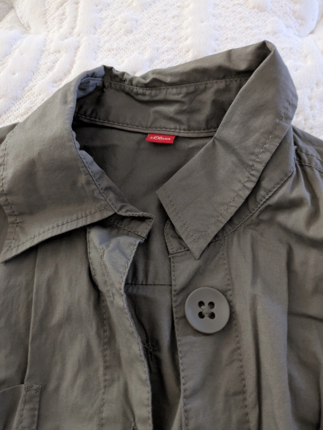 s.Oliver Women's Olive Green Trench Coat - photo 2