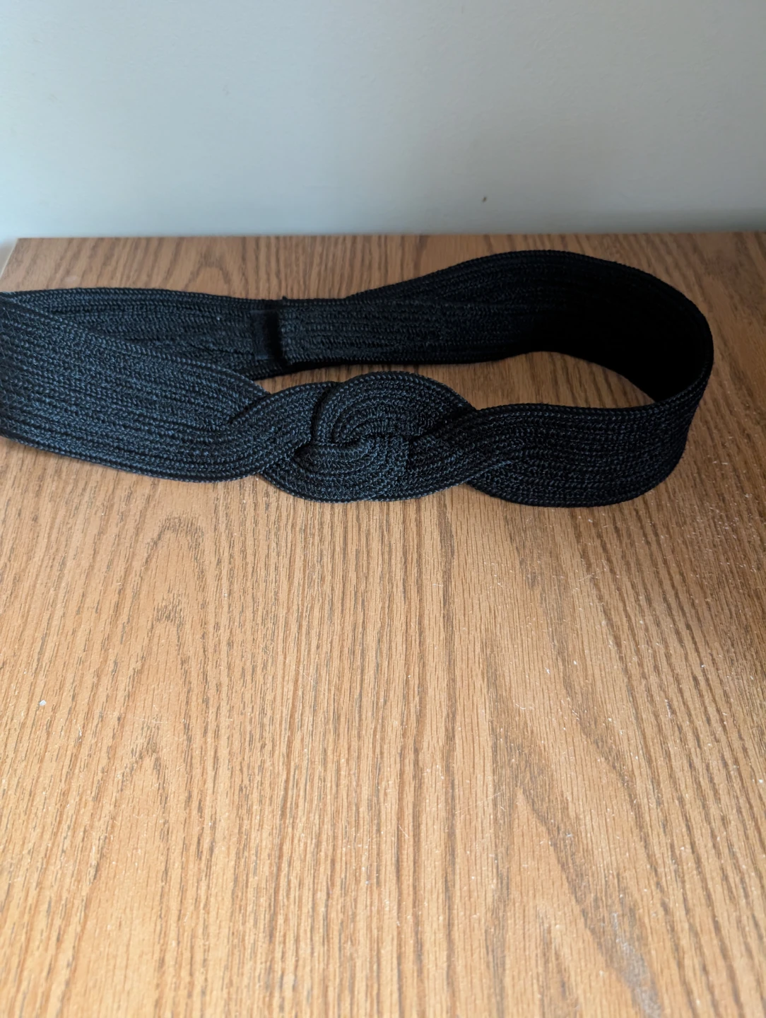 Black Braided Belt with velcro closure
