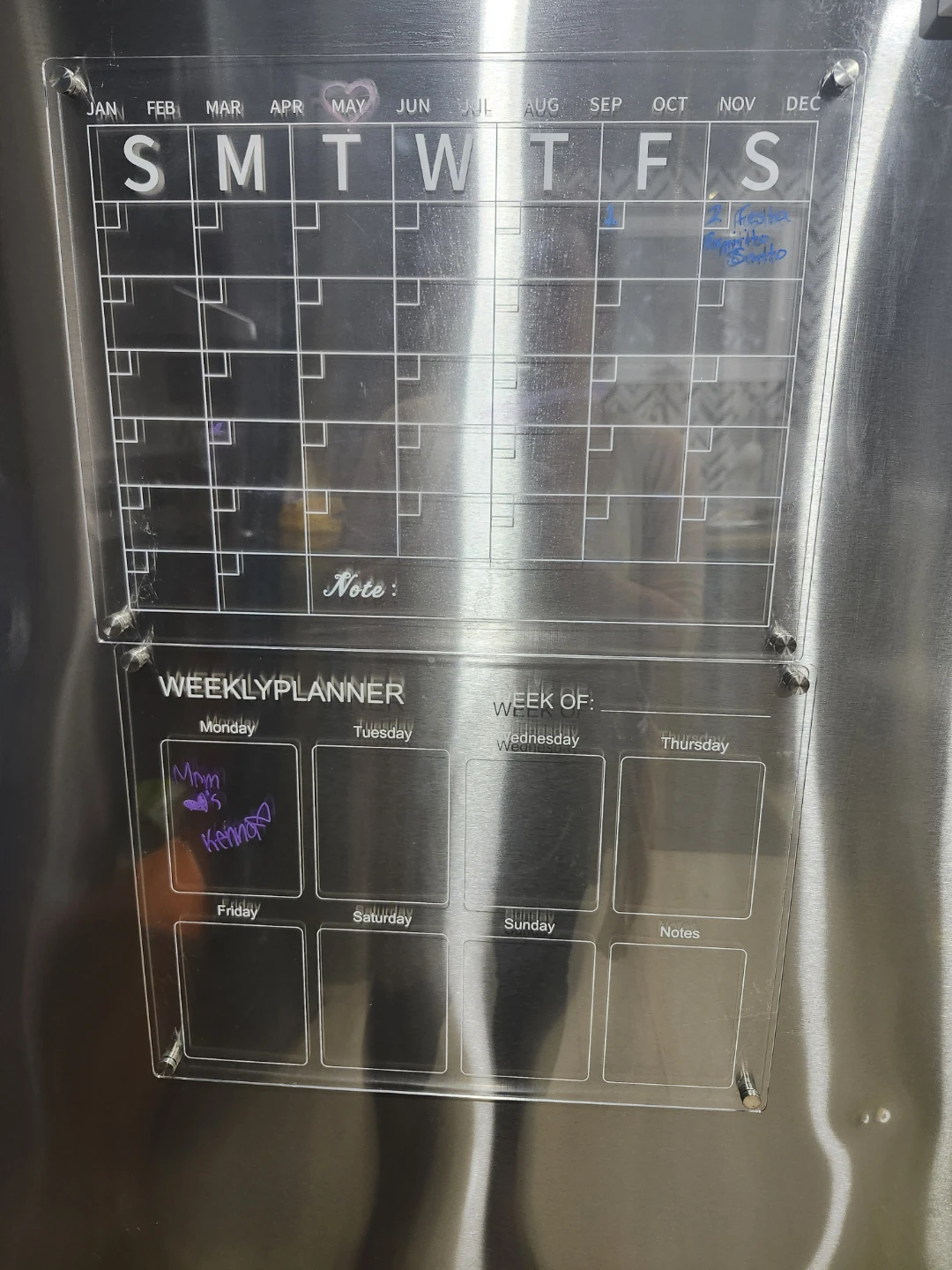 Acrylic Monthly and Weekly Planner Set