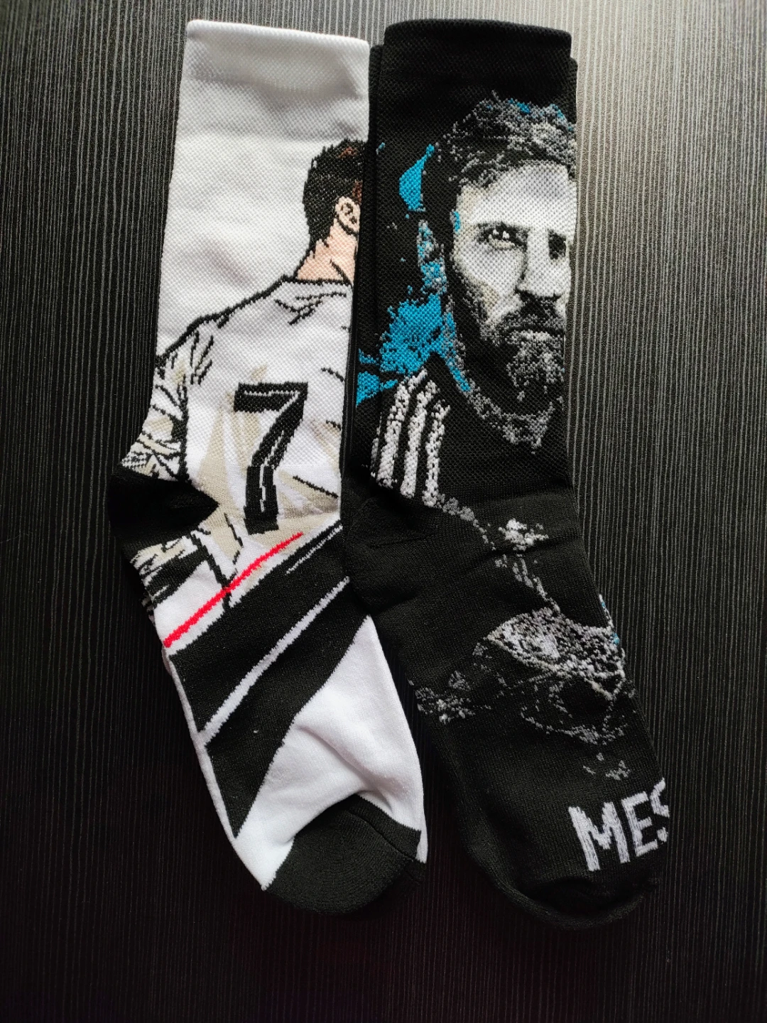 Soccer Player Socks - Messi & Ronaldo Designs