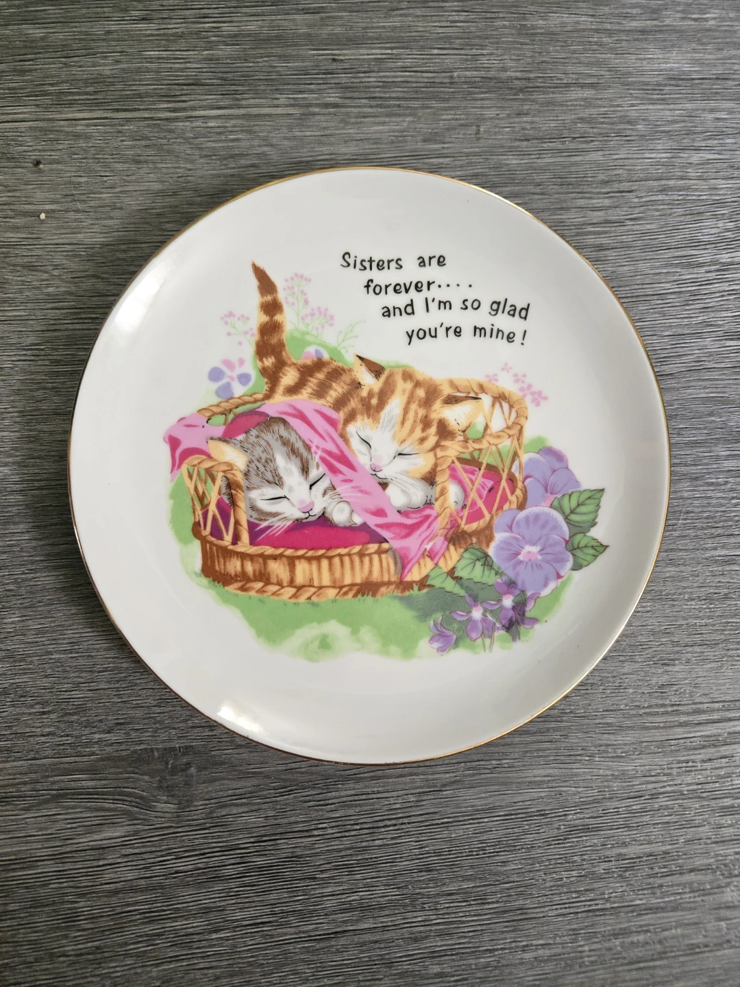 'Sisters are forever' Plate