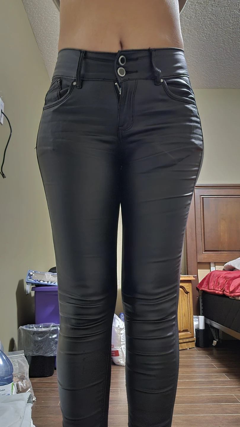 Black Metallic Jeans