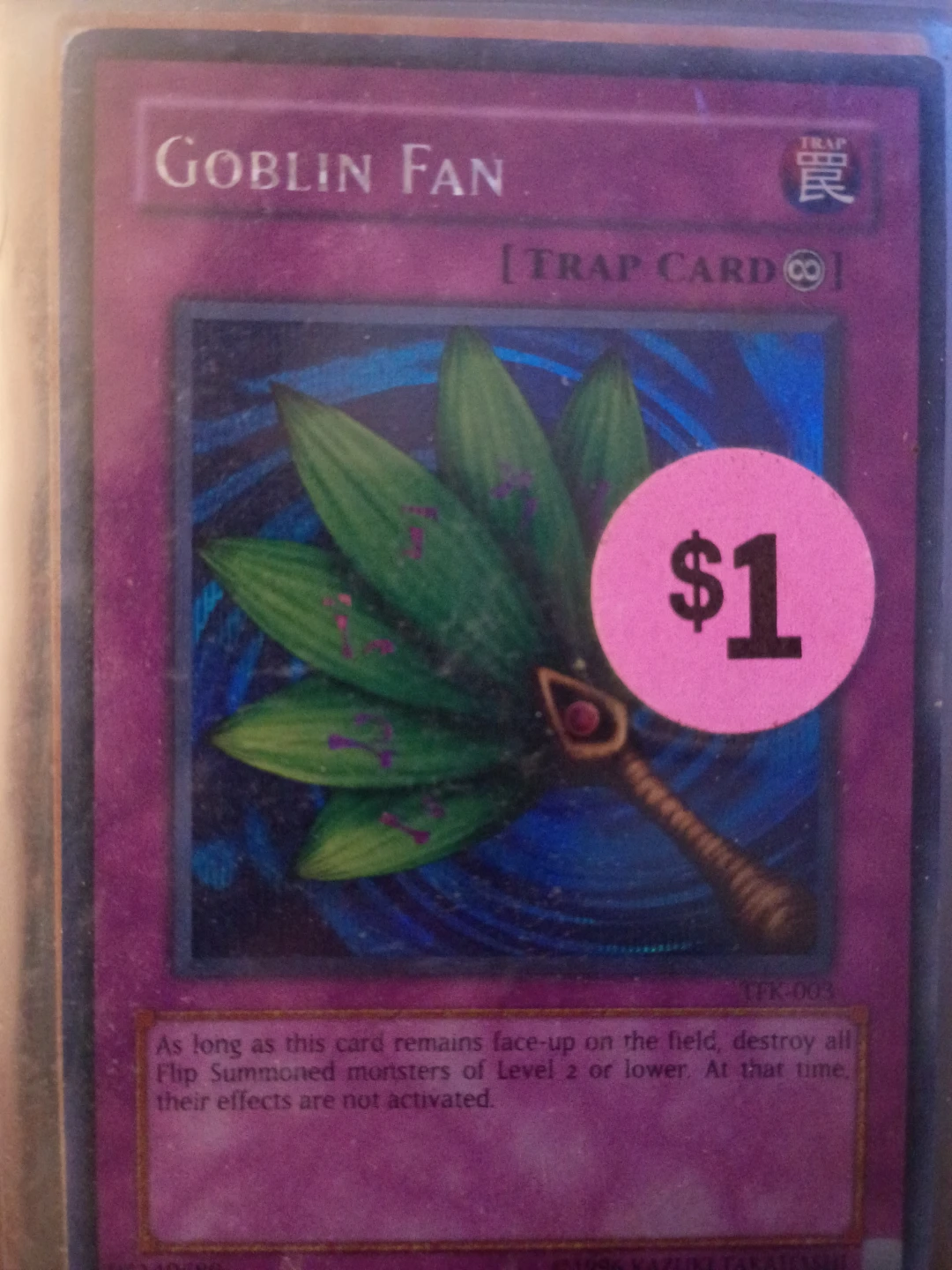 Yu-Gi-Oh! Goblin Fan TRAP CARD TFK-003⚽