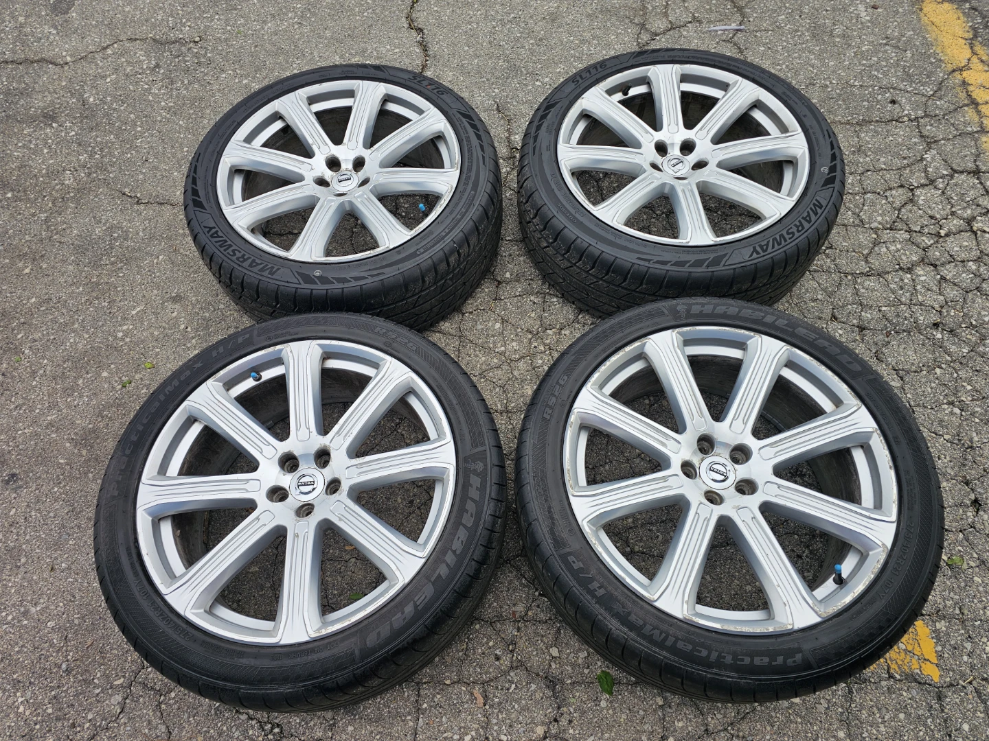 VOLVO XC90 O.E.M RIMS AND ALL SEASON TIRES 275/40 R21 - photo 4