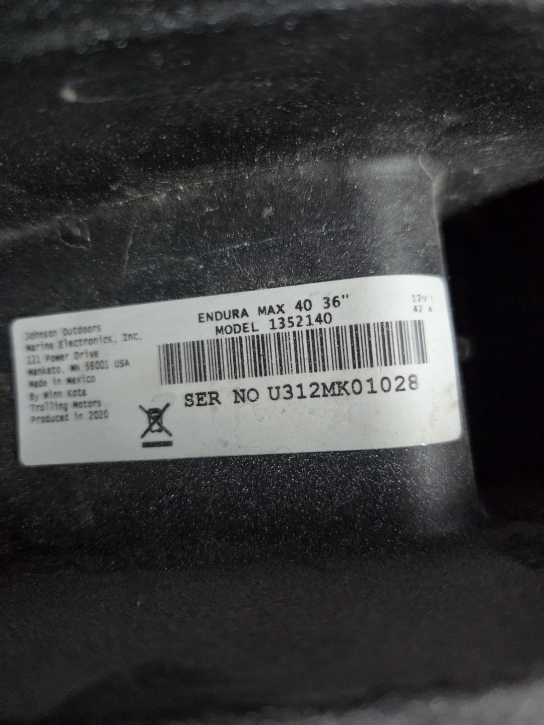 Minn Kota Endura Max 40 Trolling Motor