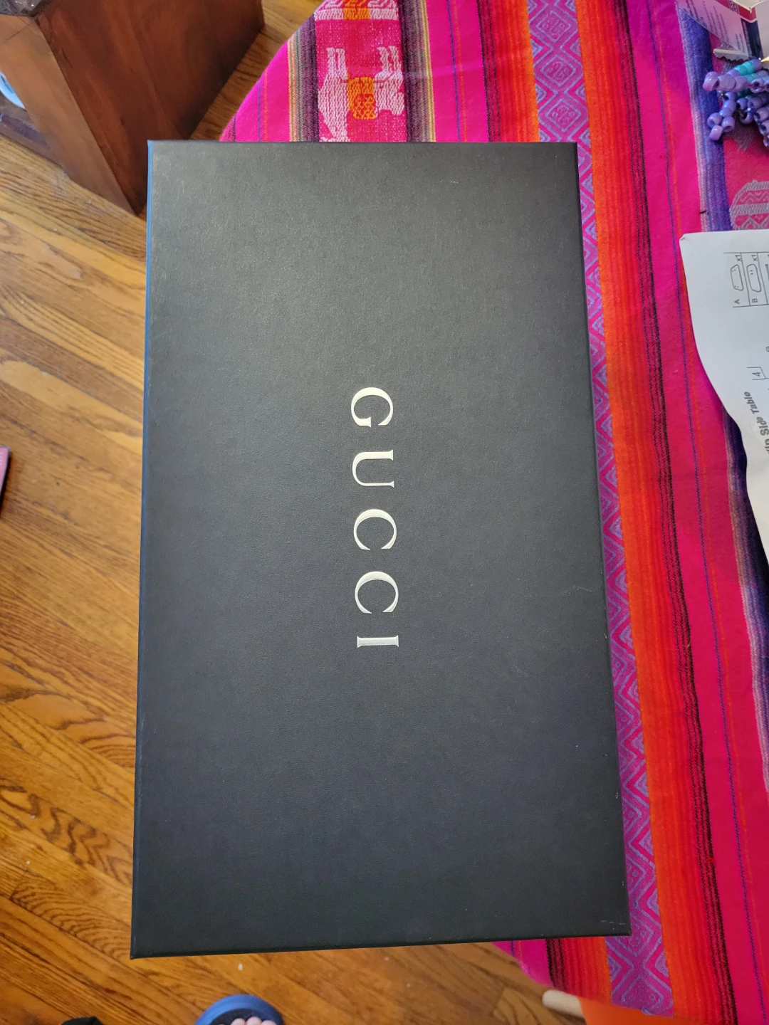 GUCCI Suede Sweet Shoe Box