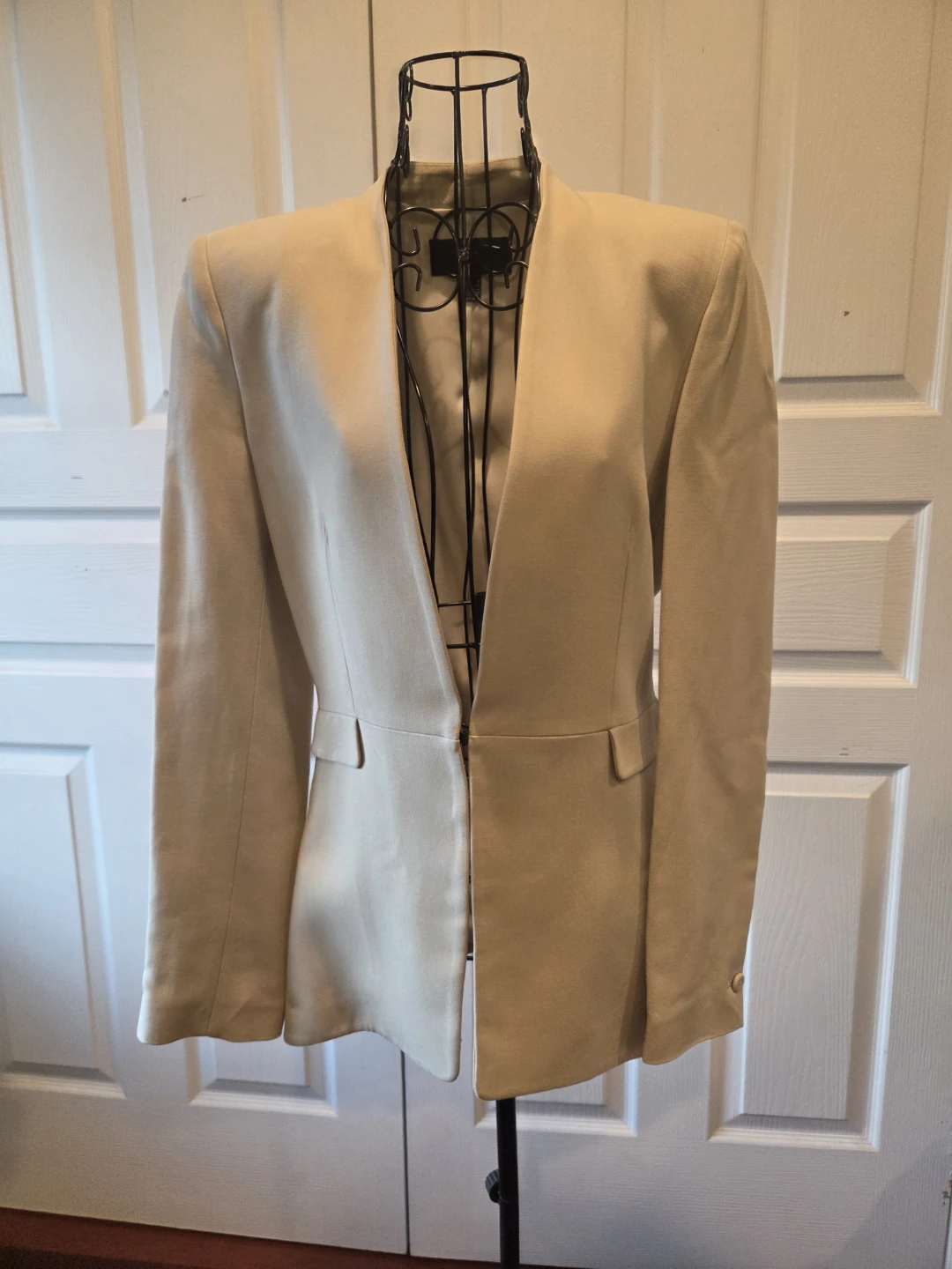 MNG Beige Suit Blazer Jacket