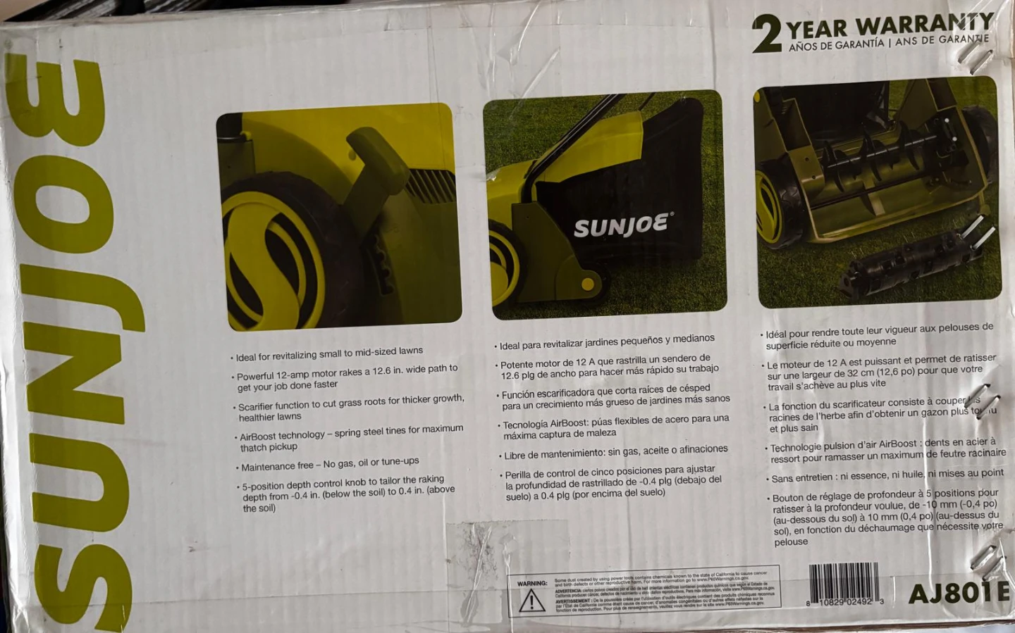 Sun Joe 12.6-inch Electric Scarifier + Dethatcher