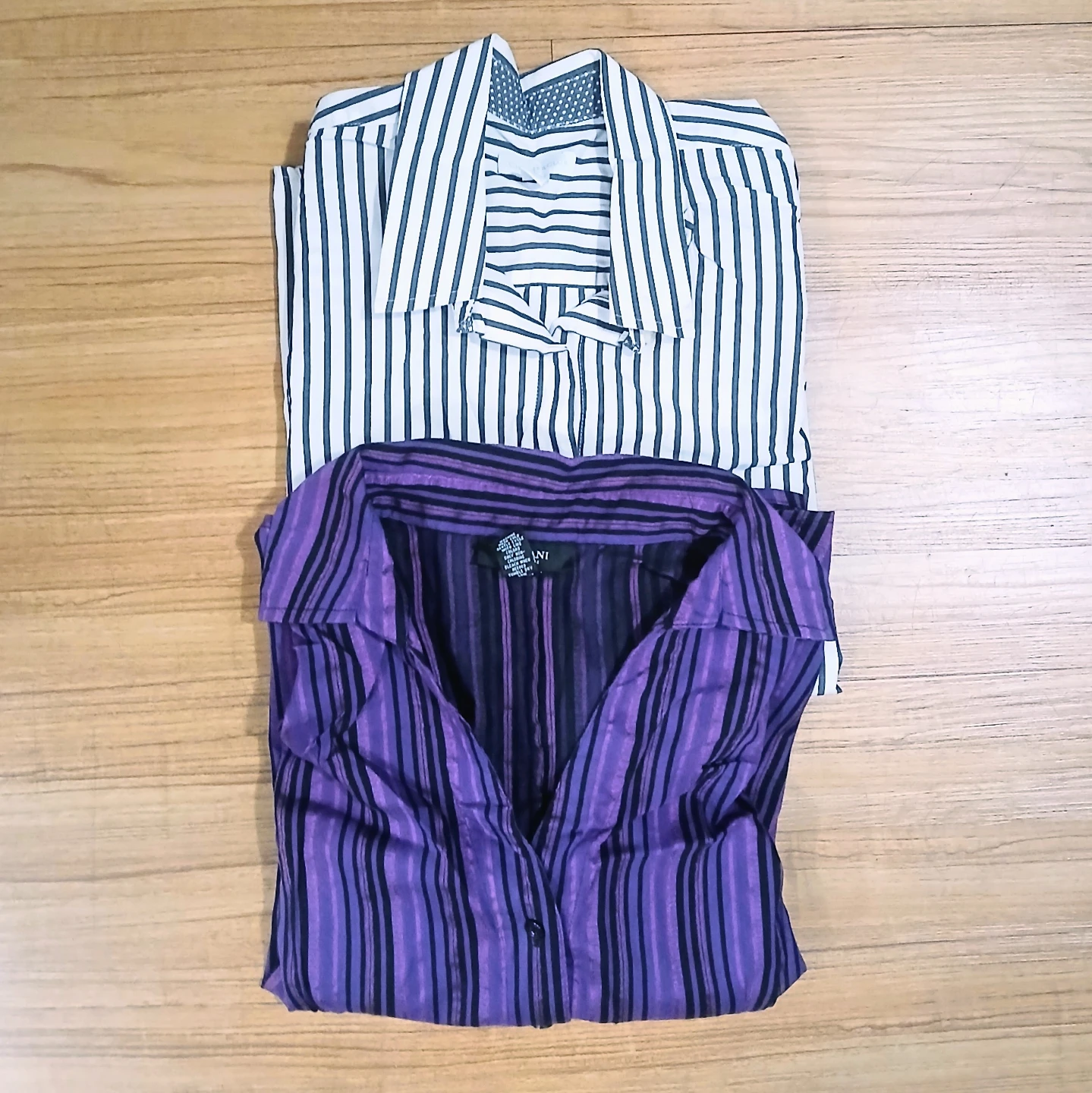2 Petite Button-up Shirts - Size 14 (Alfani & Charter Club) ⚽