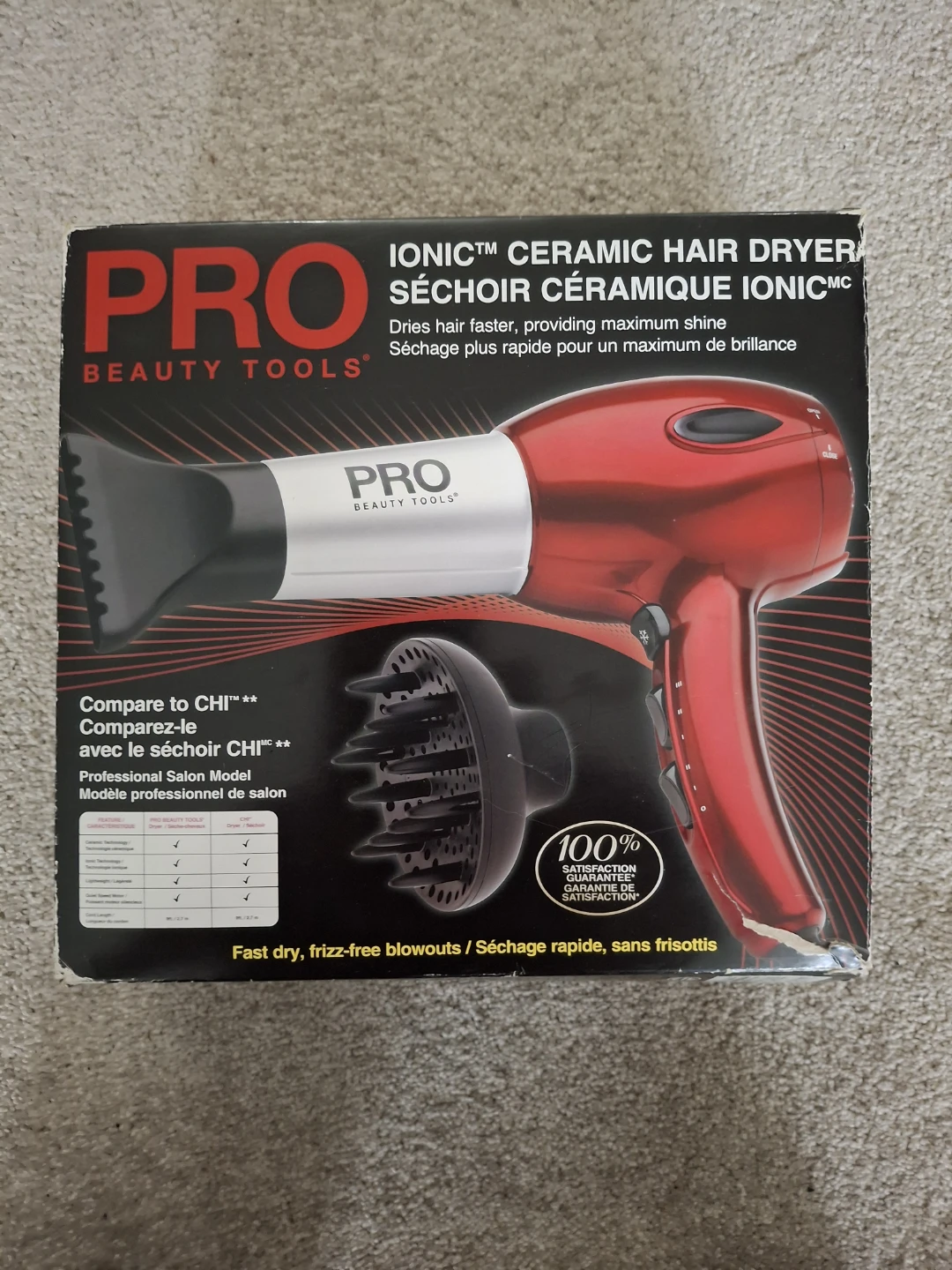 PRO Beauty Tools Ionic Ceramic Hair Dryer