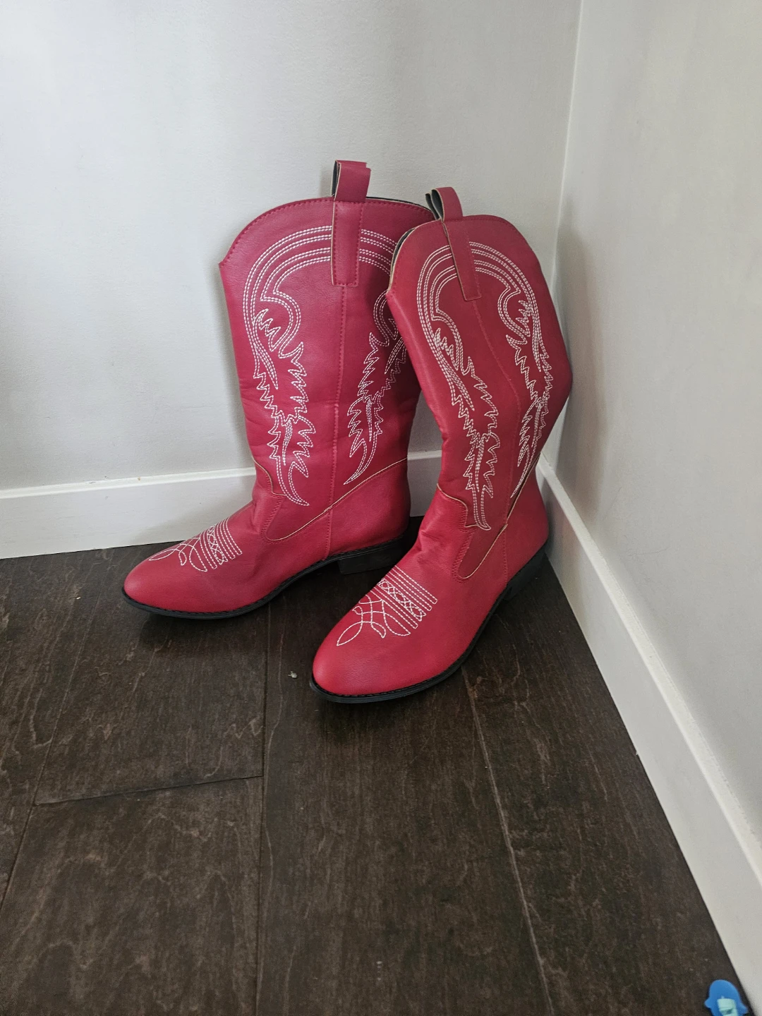 Western Cowboy Boots for women, red Color Size 8