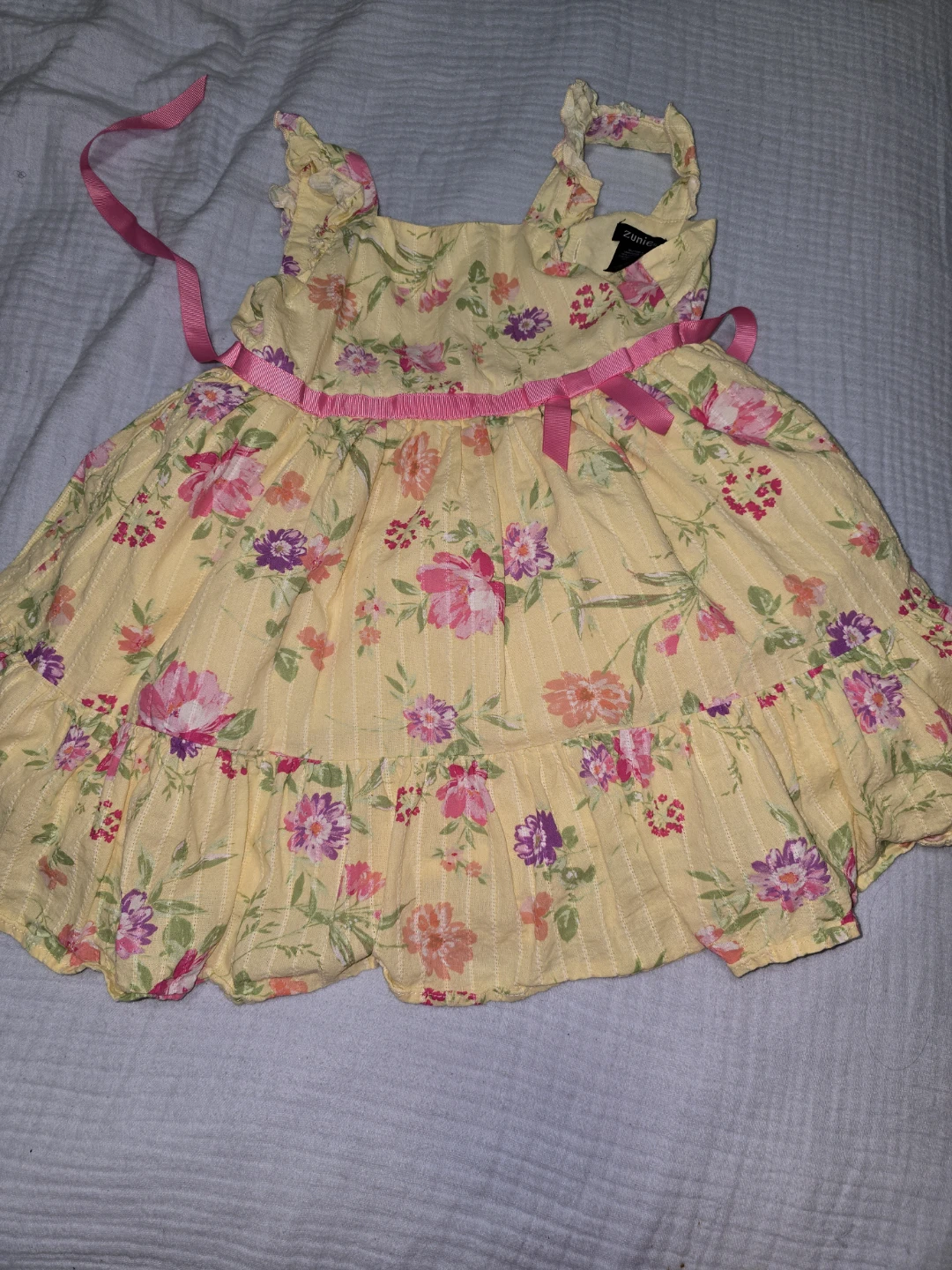 Zunie Yellow Floral Dress