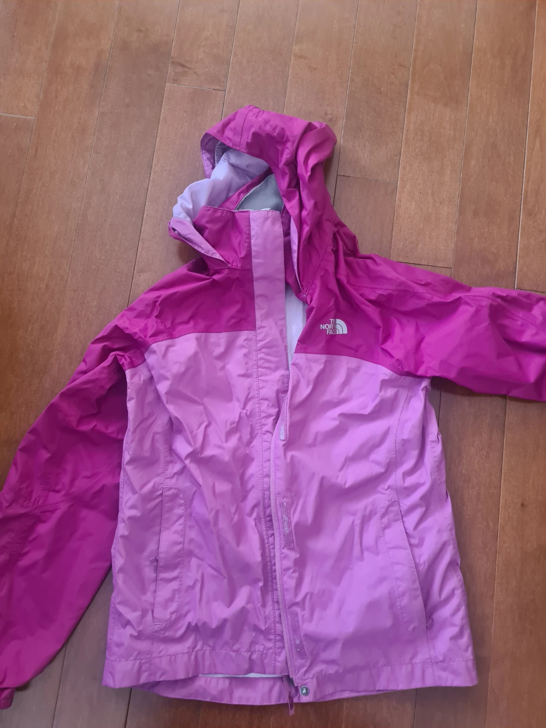 The North Face Girls' Pink & Purple Hooded Jacket