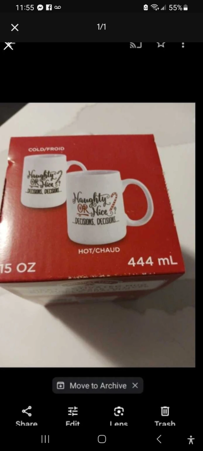 Naughty or Nice Mug father day gift 🎁