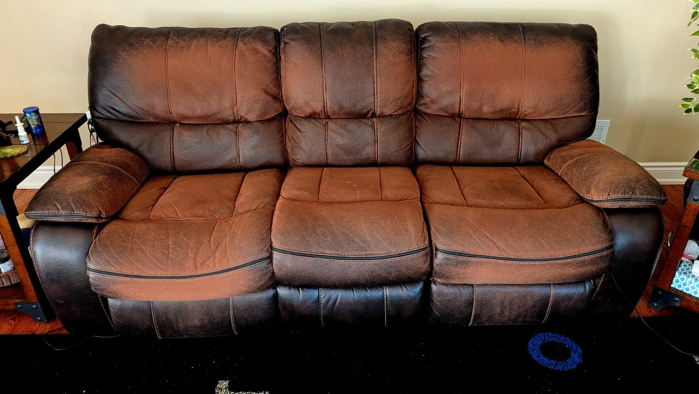Recliner Sofa -5 piece with 2 Loveseat with 2 Cup Holders - photo 2