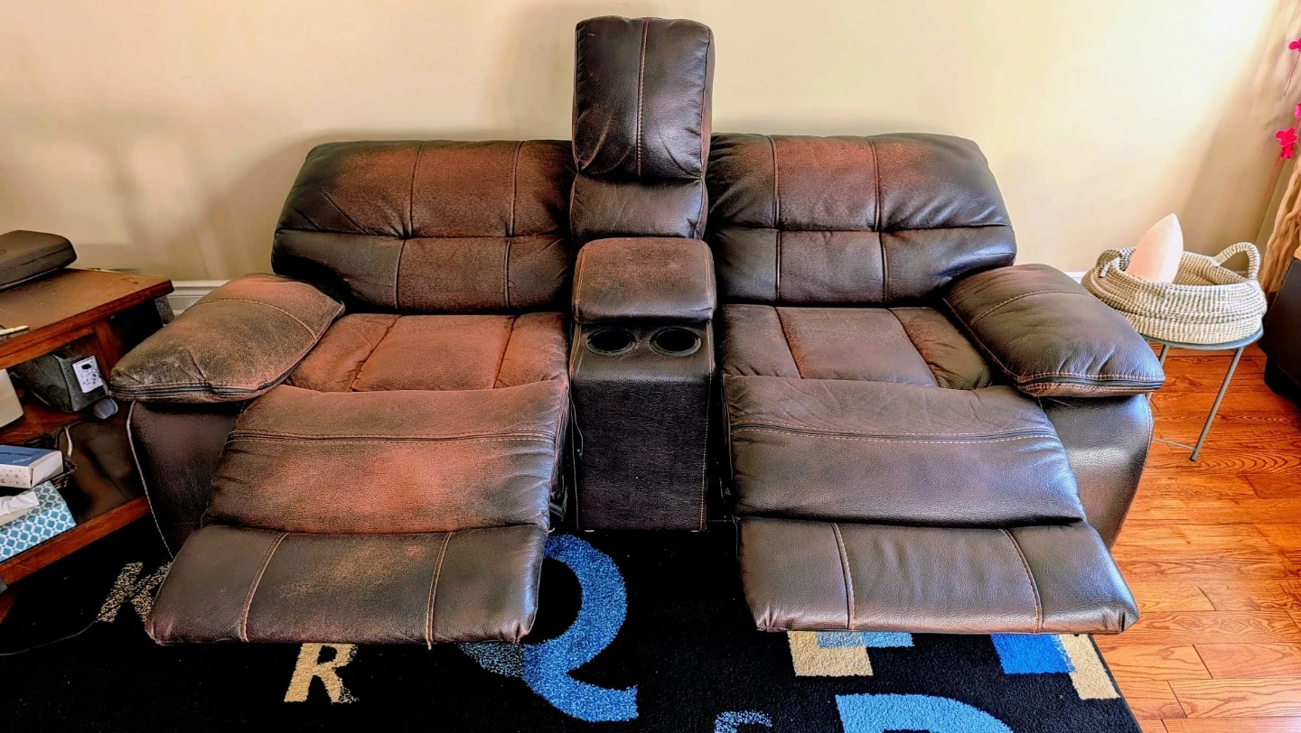Recliner Sofa -5 piece with 2 Loveseat with 2 Cup Holders - photo 5