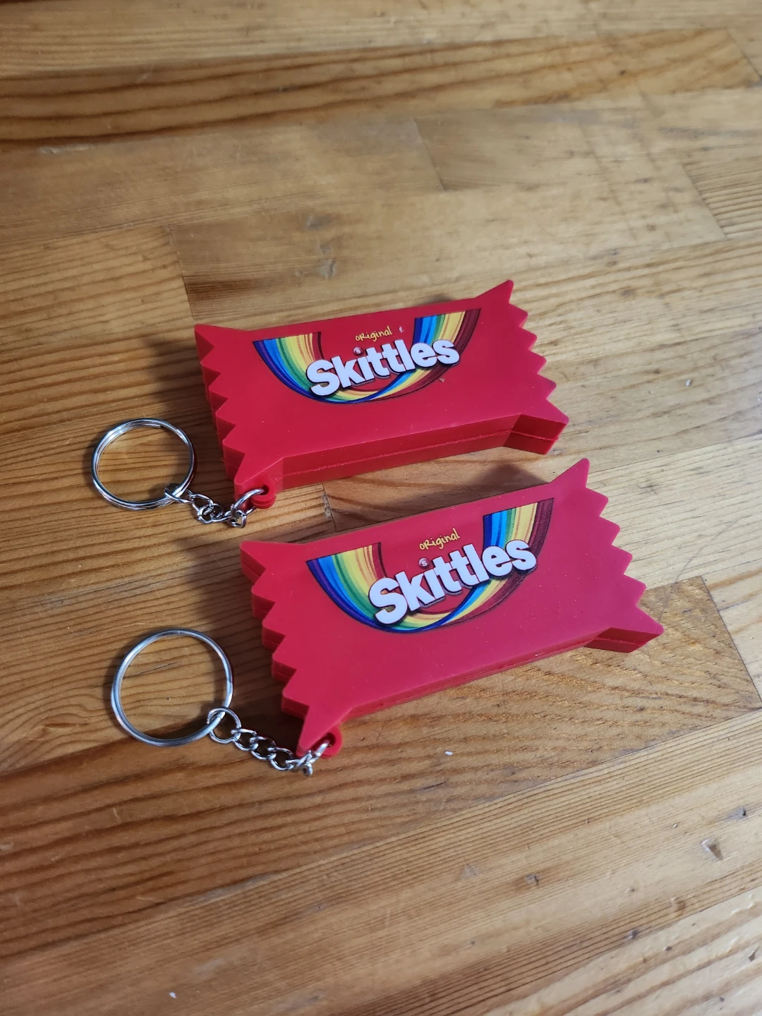 Skittles silicone keychain cases