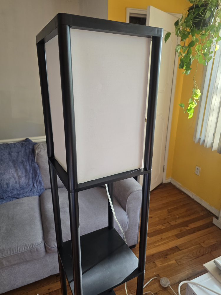 Black Shelf Floor Lamp - photo 2