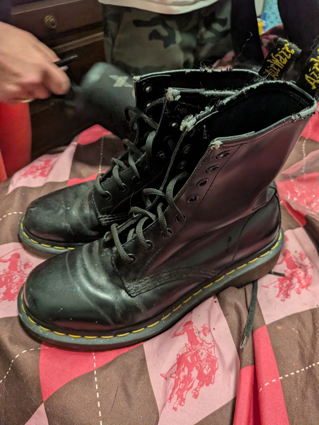 Dr. Martens Black Leather Boots