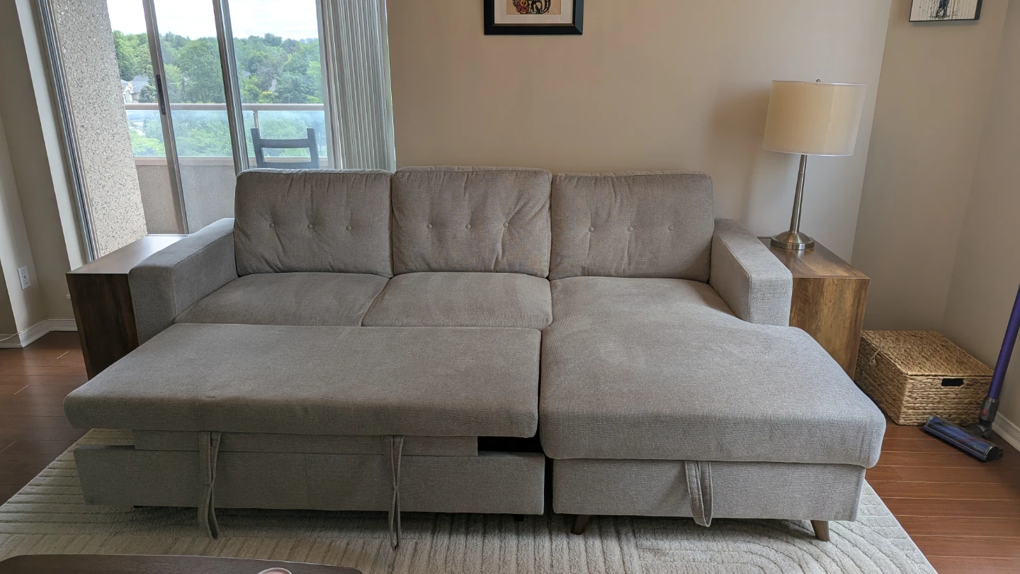 Structube: Renee Sectional Sofa-Bed with Storage - photo 4