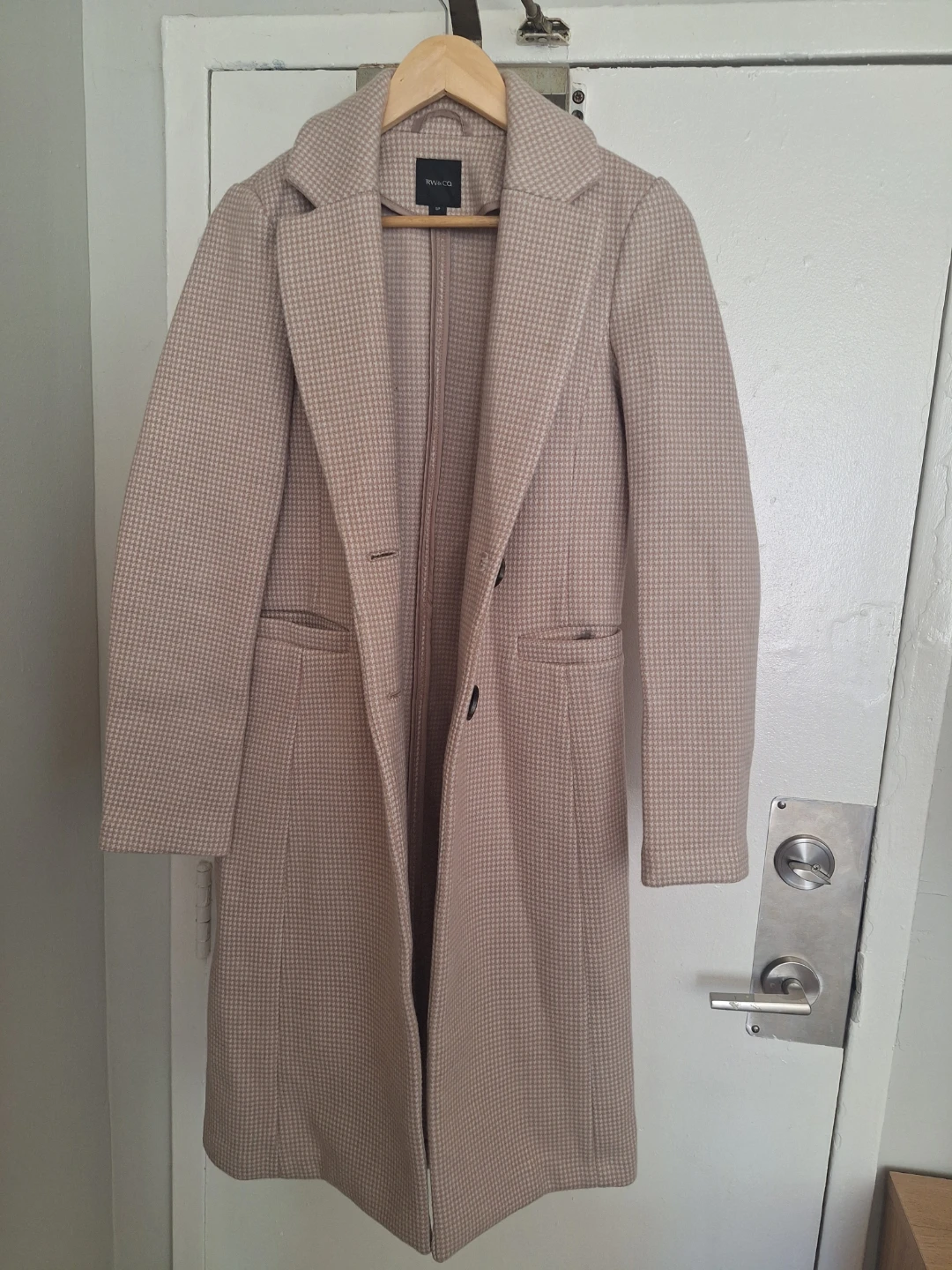 RW&CO. Houndstooth Coat - Size S/P