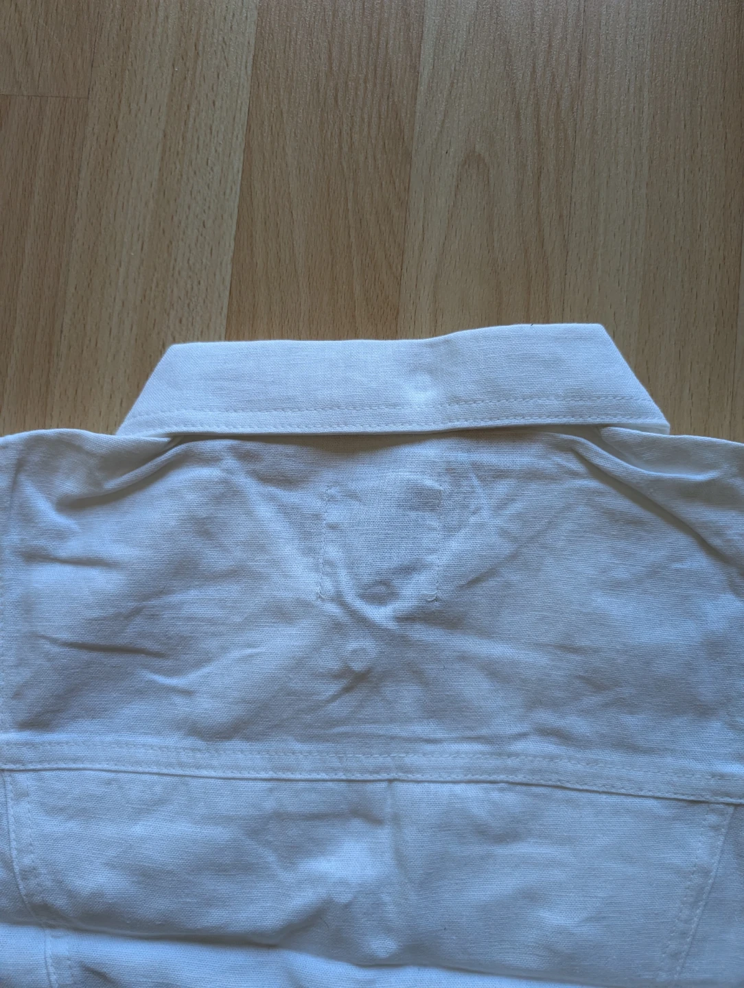 LOVE TREE White Sleeveless linen blend vest tank - photo 4